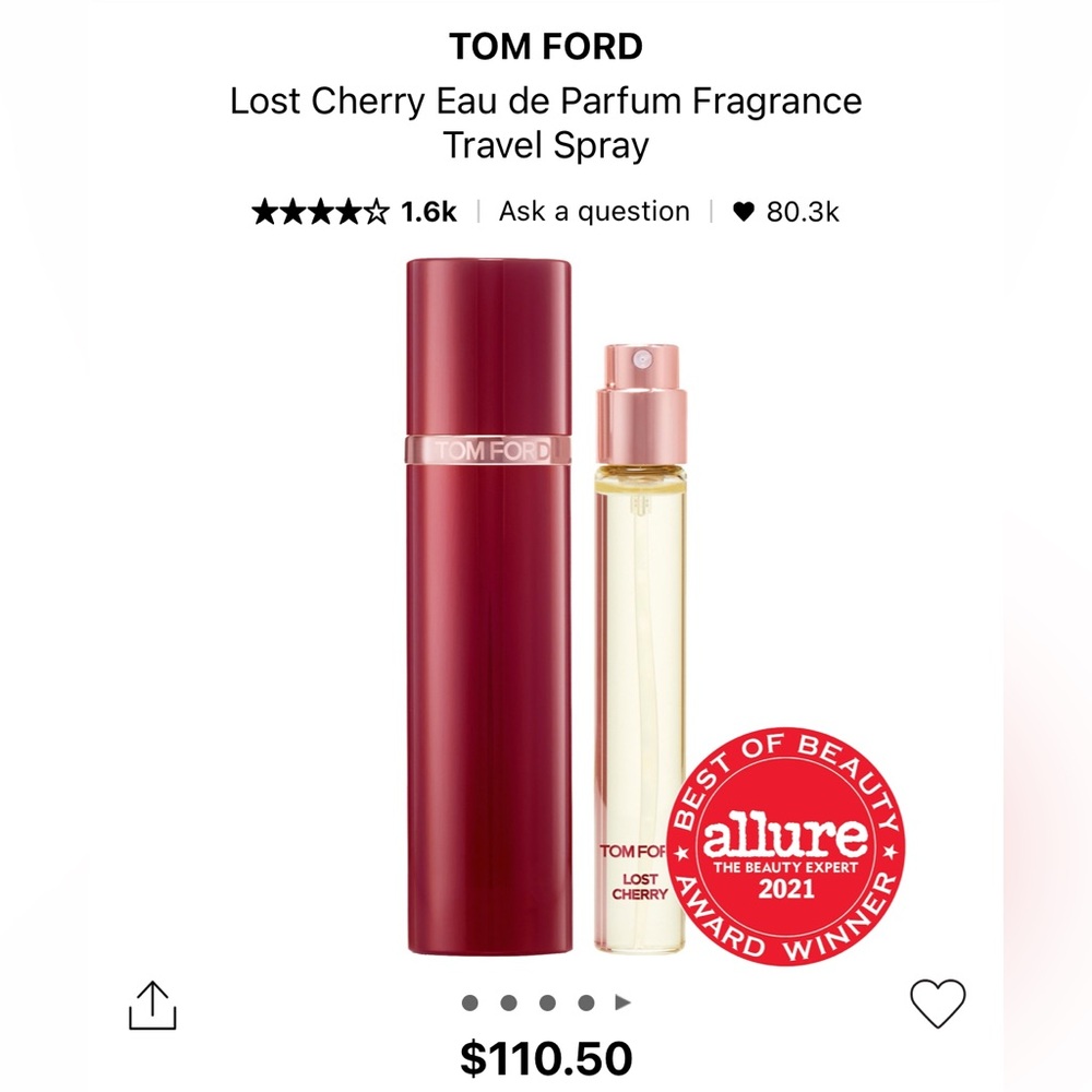 Tom ford lost cherry travel eau de parfum